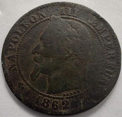 1038 - Francja 2 centymy, 1862