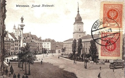 Warszawa Zamek Królewski 1924r. Wojutyński