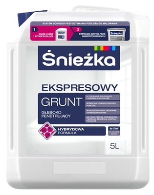 ŚNIEŻKA GRUNT GŁĘBOKO PENETRUJĄCY 5L EKSPRESOWY