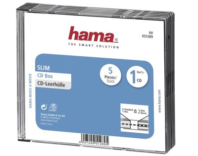 Hama Pudełko CD-Slim standard 5-pak