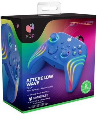 PDP Pad przewodowy Afterglow WAVE - niebieski PC XO XBOX ONE