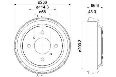 TEXTAR BEBNY ДИСКОВЫЕ ТОРМОЗНОЕ 2SZT. NISSAN ALMERA CLASSIC 1.6 03.06- фото