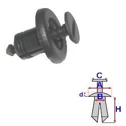 CLAMP PROTECTION W KOMORZE ENGINE 10 PCS. ,RENAULT  