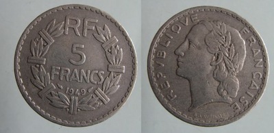 7027. FRANCJA, 2 FRANKI, 1949