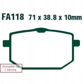 КОЛОДКИ ГАЛЬМІВНІ EBC FA118