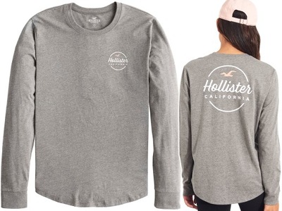 HOLLISTER Abercrombie T-Shirt Longsleeve Bluzka S