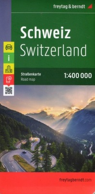 SZWAJCARIA Schweiz mapa drogowa FB