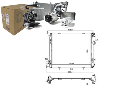 RADUADOR DEL MOTOR DE AGUA NISSAN X-TRAIL 3 1.3-2.0D 04.14- NISSENS  