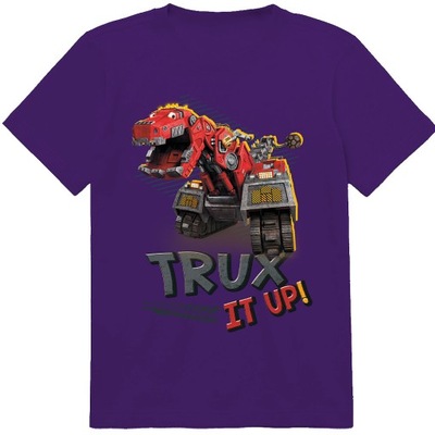 NAJLEPSZA KOSZULKA DZIECIĘCA T-SHIRT DINOTRUX 128 134 7-8 LAT JAKOŚĆ