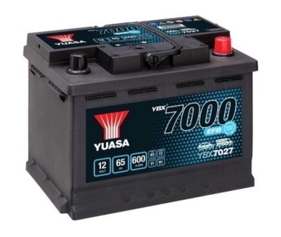 АКУМУЛЯТОР YUASA 12V 65AH/600A СТАРТ СТОП PLUS P+