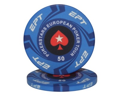 Żeton do pokera EPT Ceramika Nominał 50
