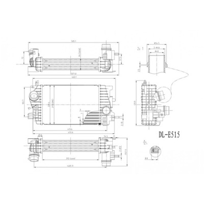 RADUADOR AIRE DE CARGA HART 624 069  