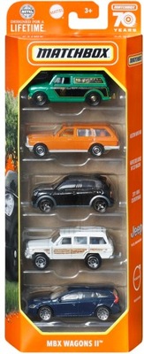 MBX WAGONS II autka pięciopak zestaw MATCHBOX 5-PACK