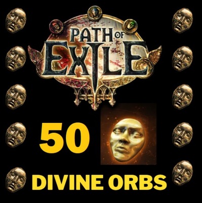 PATH OF EXILE POE STANDARD 50 DIVINE ORB ORBY PC