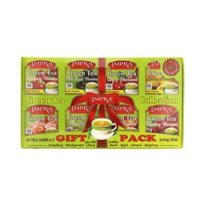 IMPRA Zestaw Herbat Zielonych GIFT PACK GREEN TEA 80 TOREBEK