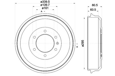 TEXTAR БАРАБАНЫ ТОРМОЗНЫЕ 2 ШТУКИ. ЗАД ISUZU D-MAX I 2.5D 3.0D 05.02-06.12