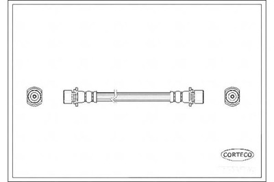 CORTECO ПАТРУБОК ТОРМОЗНОЙ GIĘTKI TOYOTA