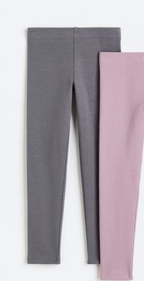 Spodnie Legginsy dżersejowe H&M r.128 7-8 Lat