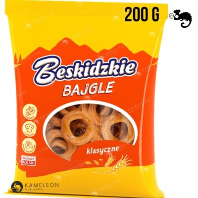 BESKIDZKIE BAJGLE KLASYCZNE 200g 0,2KG CHRUPIĄCE WYPIEKANE WEGAŃSKIE wege