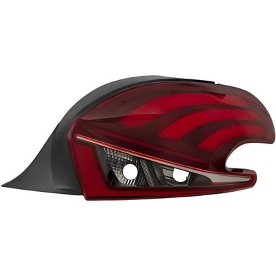 Лампа задняя задняя do peugeot 208 15-19 фото №1