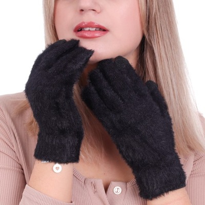Rękawiczki dotykowe damskie ocieplane zimowe