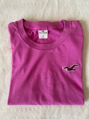 Hollister Tshirt koszulka różowy M