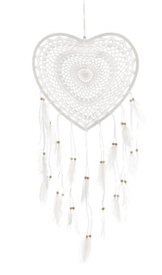 NOWOŚĆ ŁAPACZ SNÓW DREAMCATCHER SERCE DUŻE 80CM