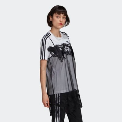 ADIDAS T-SHIRT DAMSKI Z KORONKĄ LOGO 38 2A4G4_A*