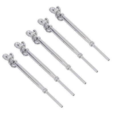 5 PIECES 1/8IN SCREW WITH STEEL STAINLESS SWAGE  
