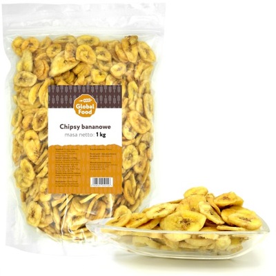 CHIPSY BANANOWE 1kg BANANY SUSZONE 1000g