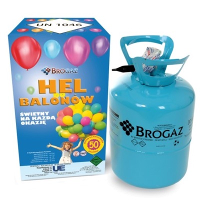 Butla z Helem jednorazowa do 50 balonów 0,43 m3