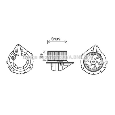 ВЕНТИЛЯТОР ВНУТРЕННИЙ AVA QUALITY COOLING AI8372 фото