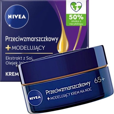 NIVEA KREM PRZECIWZMARSZCZOWY 65+na noc modelujący