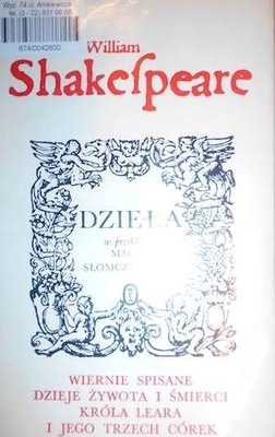 Dzieła : Wiernie spisane - Shakespeare