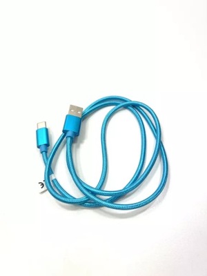 KABEL USB- C NIEBIESKI OPLOT