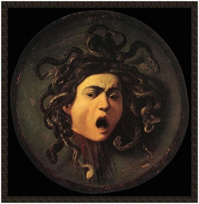 Naszywka Głowa meduzy Caravaggio