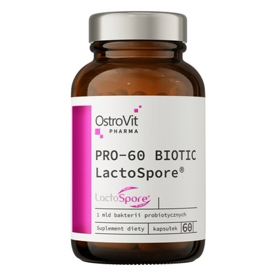 Suplement diety OstroVit PRO-60 BIOTIC LactoSpore 60 kapsułek
