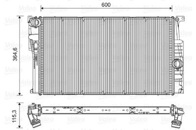 RADUADOR SISTEMA DE REFRIGERACIÓN DEL MOTOR 735454  