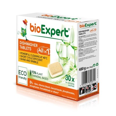 BIO Tabletki ekologiczne do zmywarki bioExpert 30