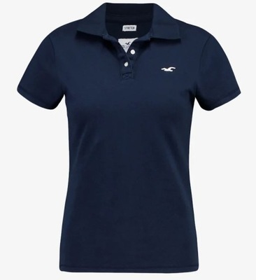 HOLLISTER Granatowa Koszulka POLO Woman _ S