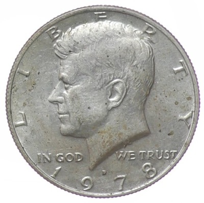 1/2 dolara - Pół dolara - Kennedy - USA - 1978 rok - D