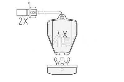 ZAPATAS DE FRENADO VW PARTE DELANTERA A4 S4 QUATTRO 97- A6 97-  
