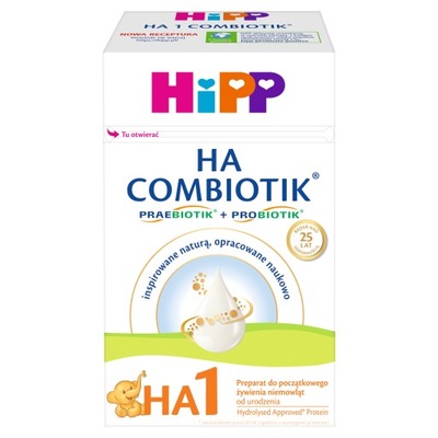 HIPP HA1 COMBIOTIK Hipoalergiczne mleko początkowe