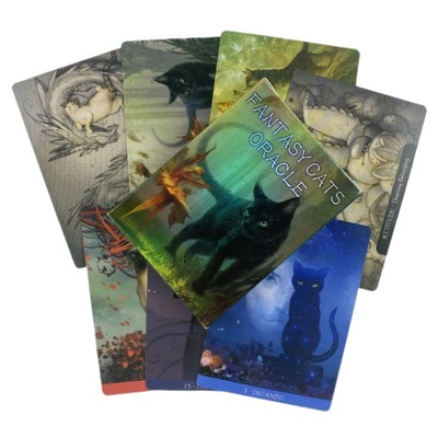 Fantasy Cats Oracle Cards Tarot wróżbiarski Deck