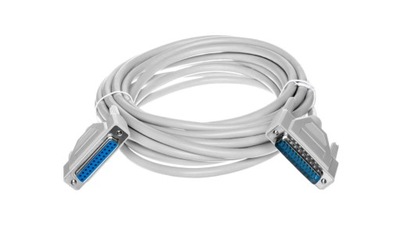 Kabel przedłużający LPT 1:1 Typ DSUB25/DSUB25, M/Ż beżowy 5m AK-610201-050-