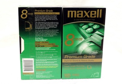 Maxell Premium Grade E-240 * NOWA Kaseta VHS Jedyna - prosto z USA !