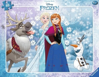 Puzzle 40. Anna i Elsa. Kraina lodu