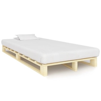 Rama łóżka z palet, lite drewno sosnowe, 120 x 200