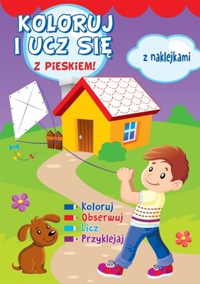 Koloruj i ucz się z pieskiem! Wyd. Olesiejuk