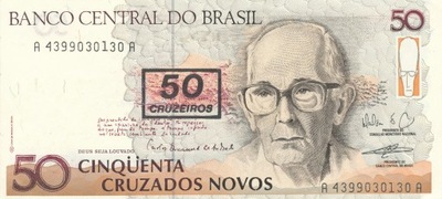 [MB6956] Brazylia 50 cruzados 1989